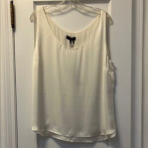 Donna Karan Cream Sleeveless Blouse